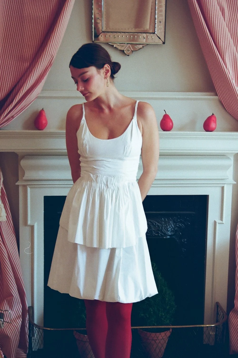 Rare Prada Cotton Bustier Top and Bubble Skirt Set — Lucia Zolea